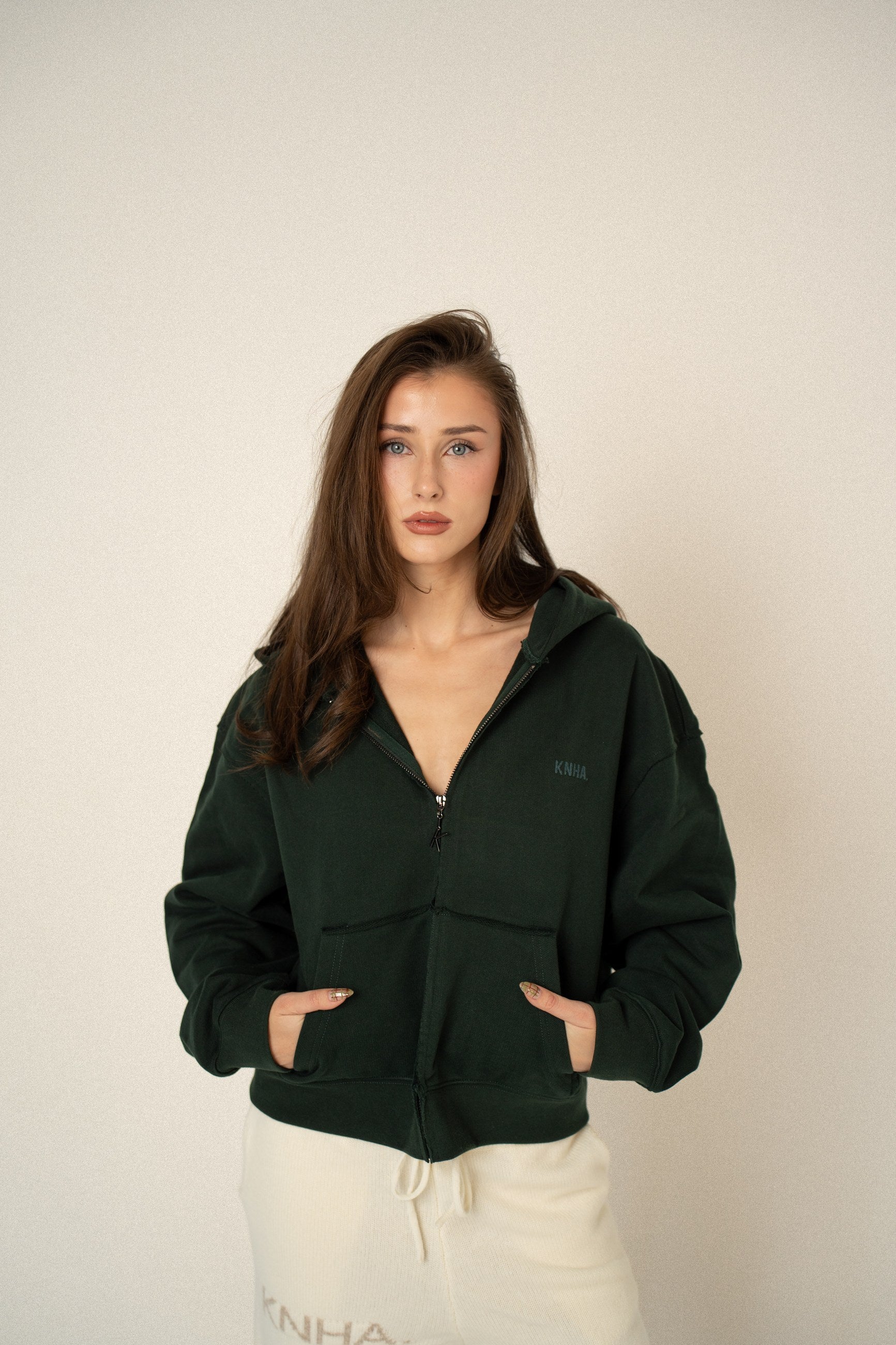 KANEHA 2026 campaign - zip hoodie Forest Green 02