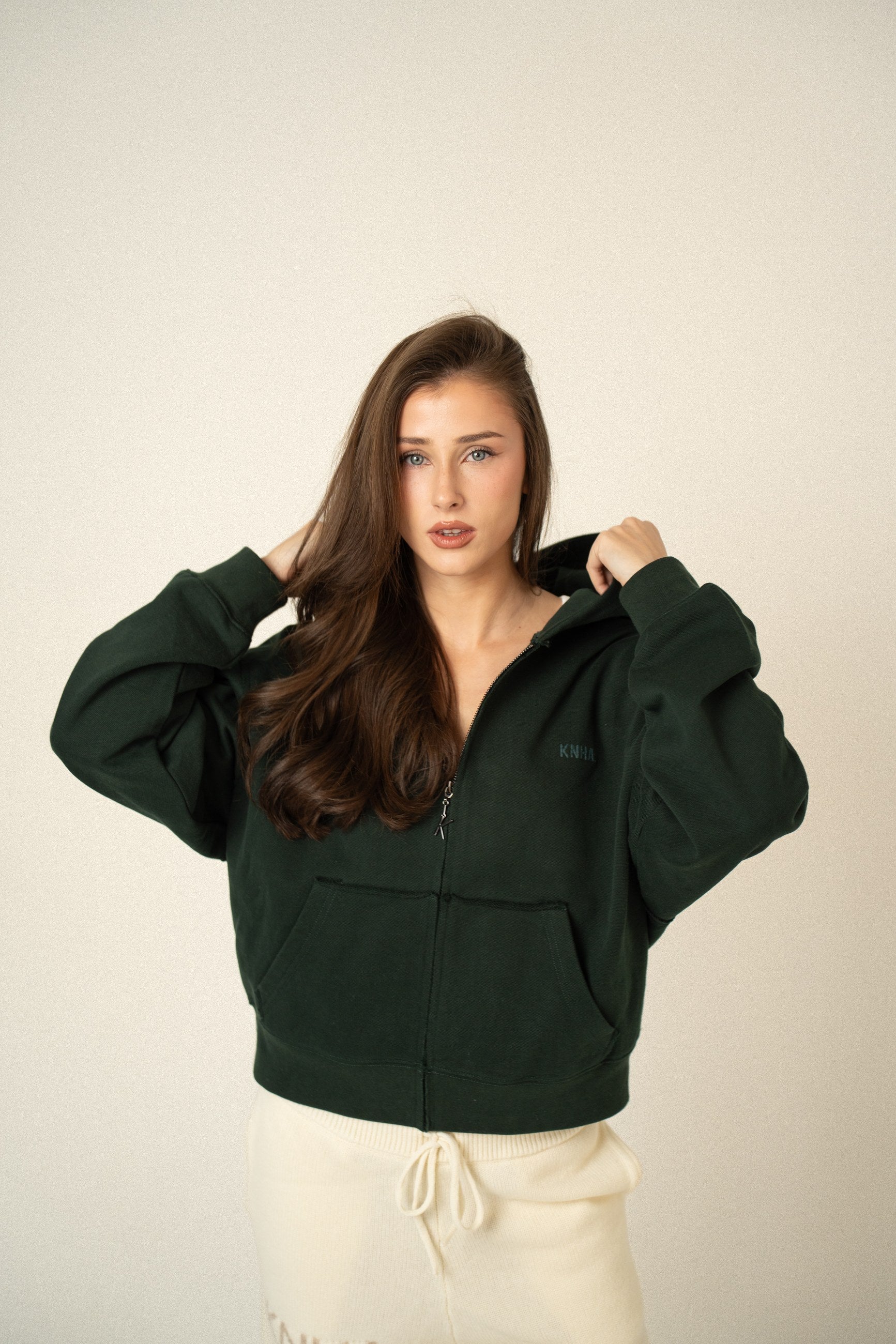 KANEHA 2026 campaign - zip hoodie Forest Green 03