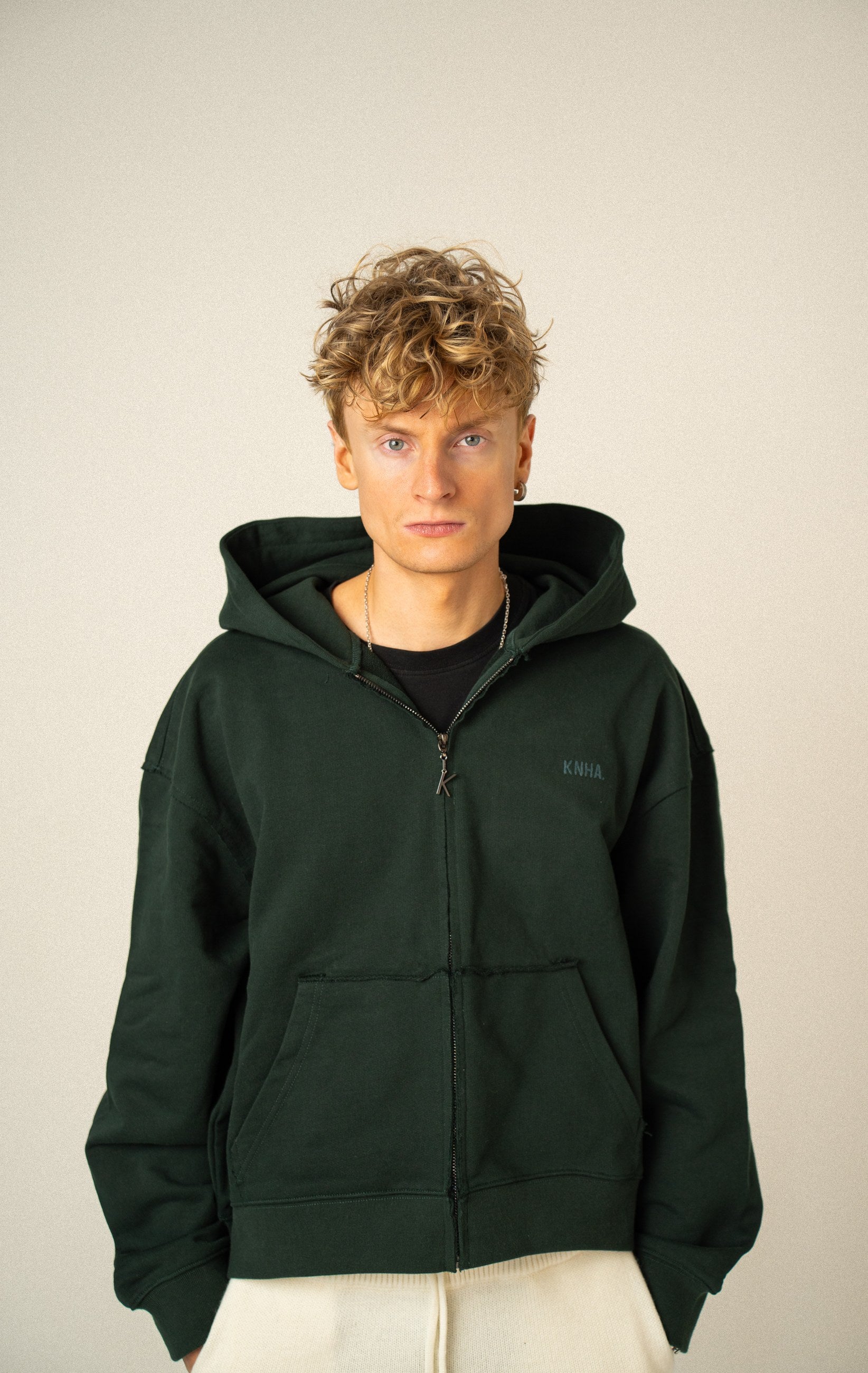 KANEHA Cotton Studio Hoodie | Forest Green